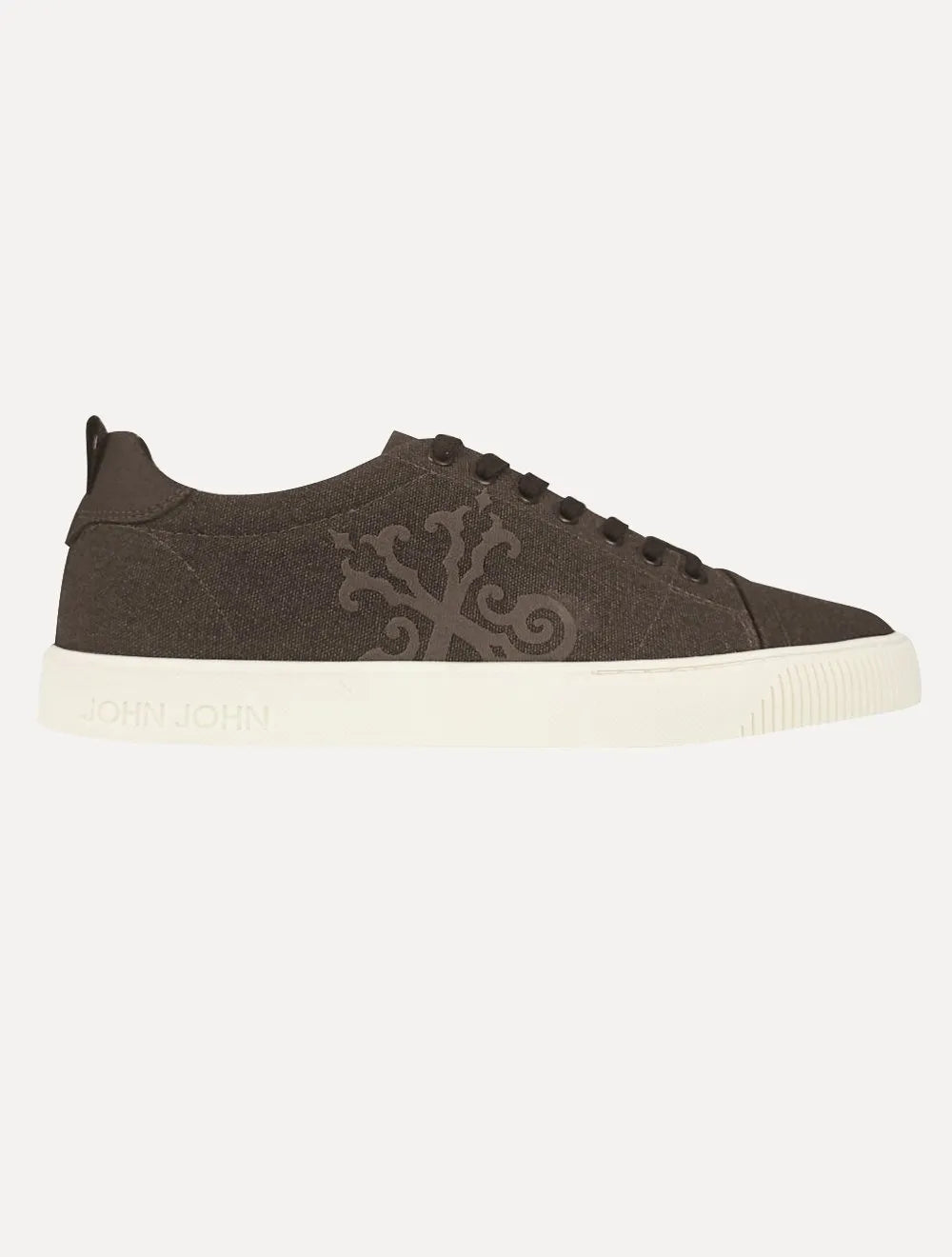 Tênis John John Masculino London Canvas Marrom Escuro