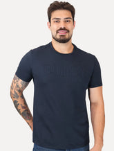 Camiseta Guess Big Logo Los Angeles Bordado Azul Marinho