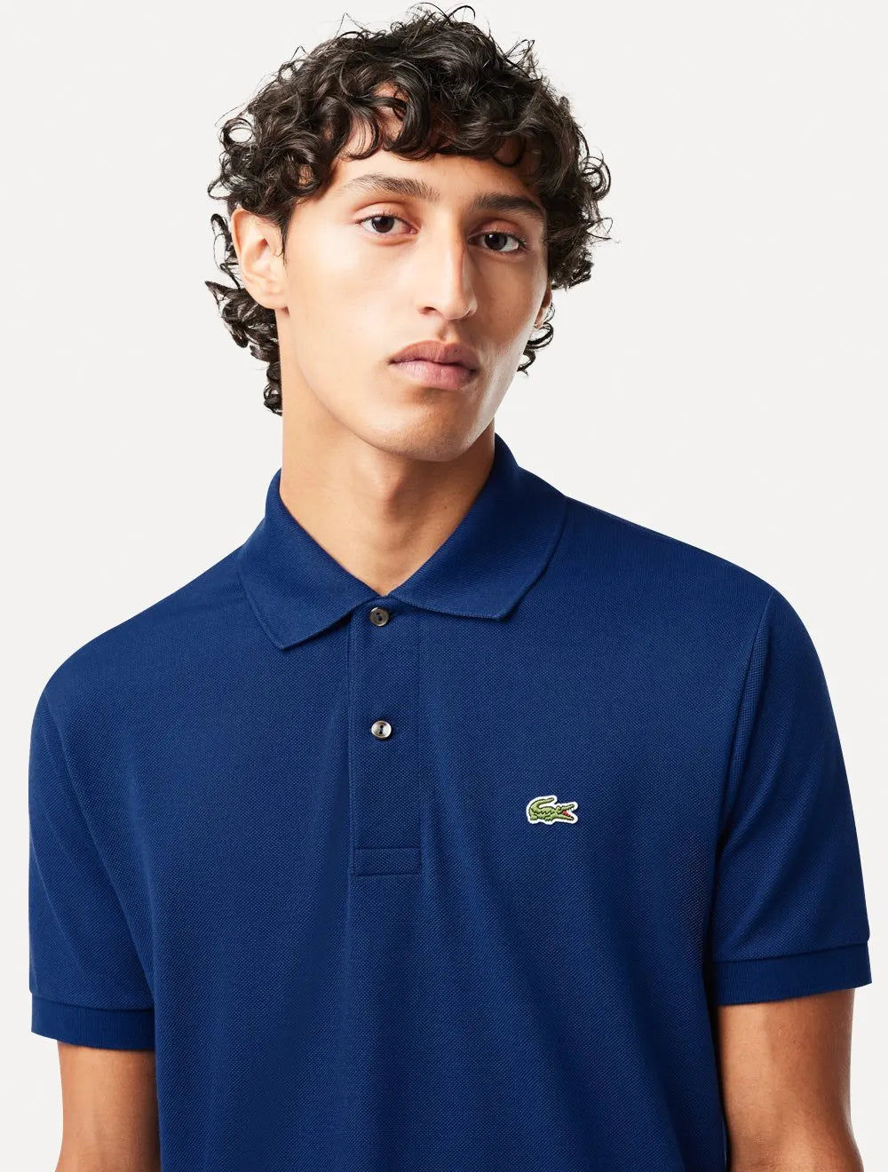 Polo Lacoste Masculina L.12.12 Azul Índigo