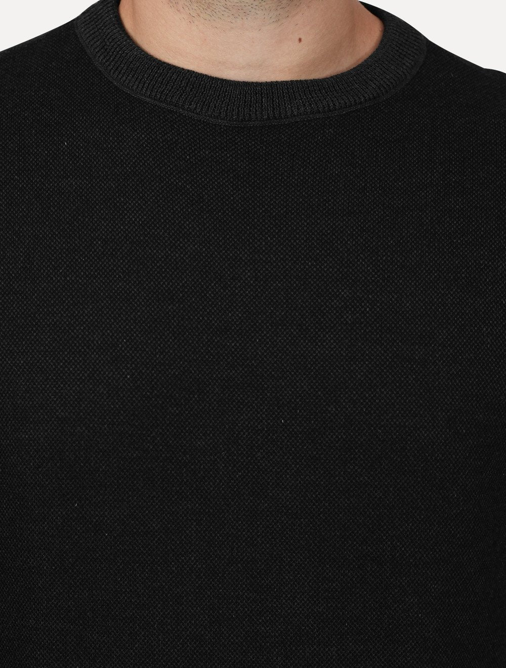 Suéter John John Masculino Regular Fit Tricot Smooth Cinza Escuro