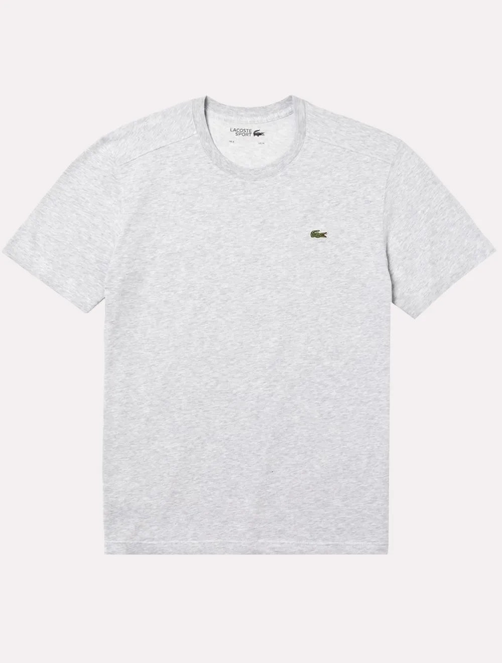 Camiseta Lacoste Masculina Basic Sport Quick Dry Cinza Mescla