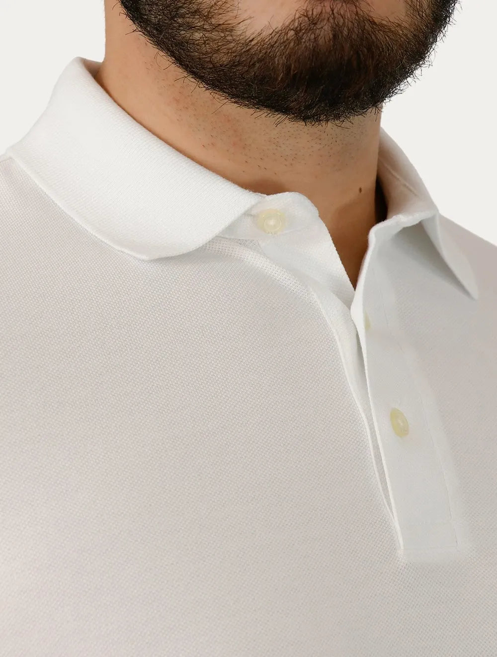 Polo Tommy Hilfiger Masculina Slim Piquet Classic Flag Cuff Branca