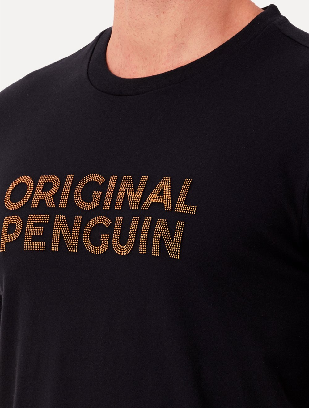 Camiseta Original Penguin Masculina Regular Logo Points Preta
