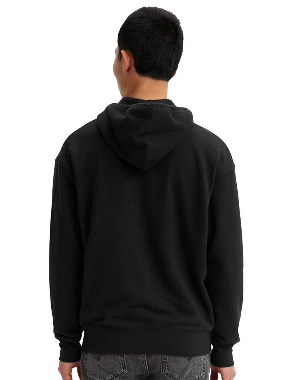 Moletom Levis Masculino Relaxed Graphic Zip Up Hoodie Preto