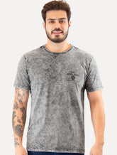 Camiseta John John Masculina Regular Vintage Rock Store Cinza Mescla
