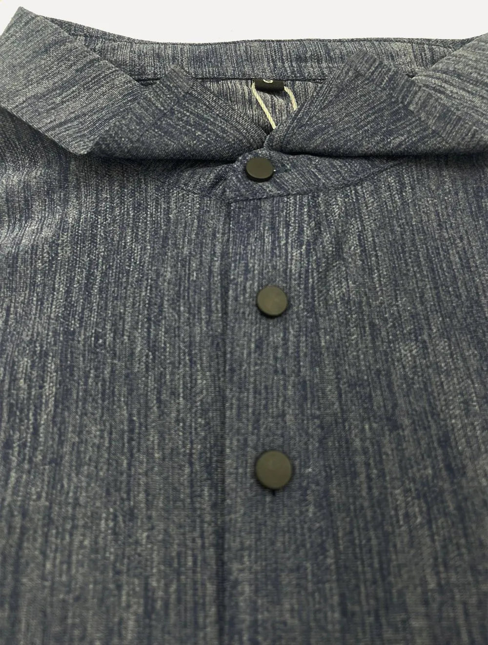 Polo Pacific Blue Masculina Basic Melange Marinho Mescla