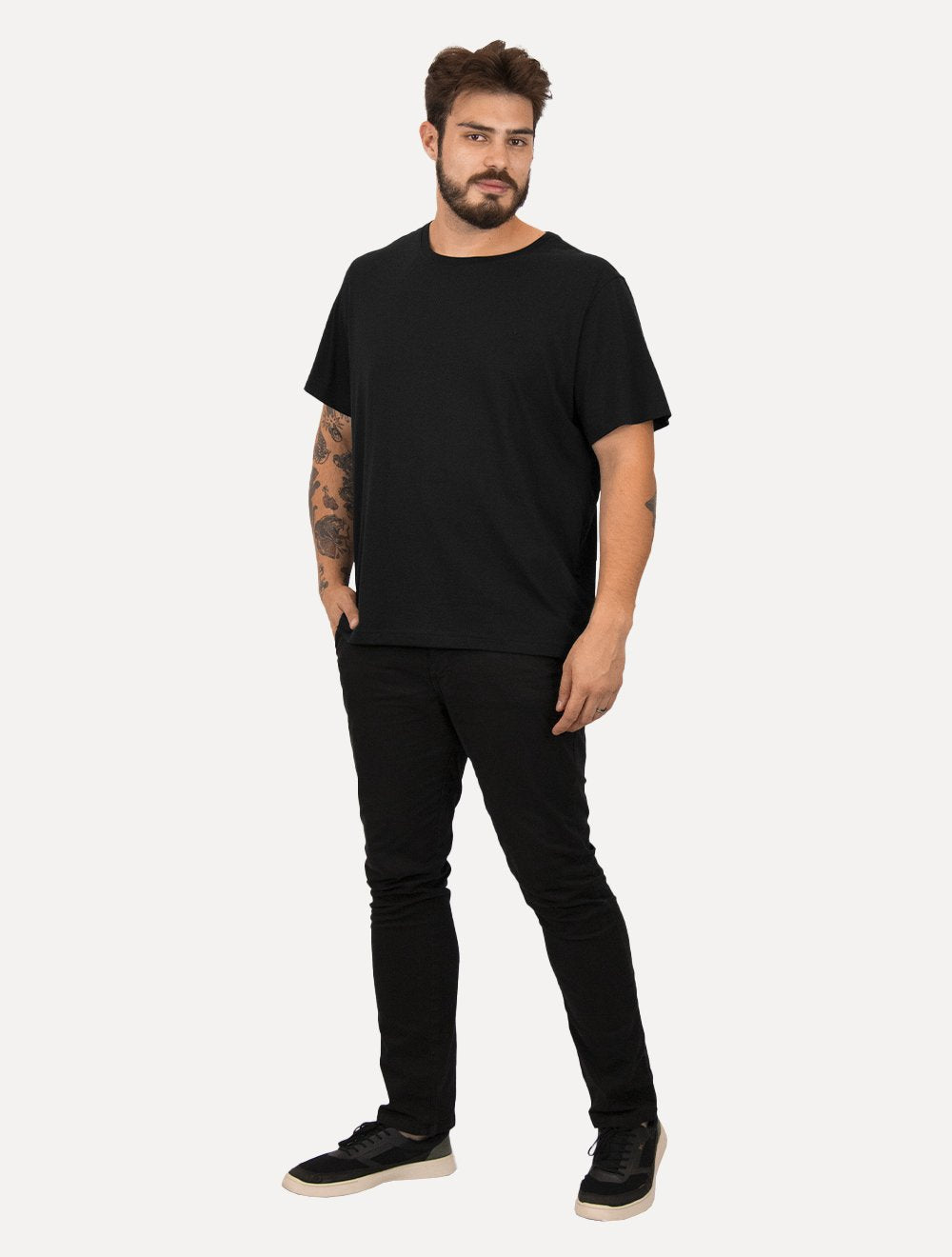 Camiseta Dudalina Masculina Ultrasoft Cotton Logo Preta