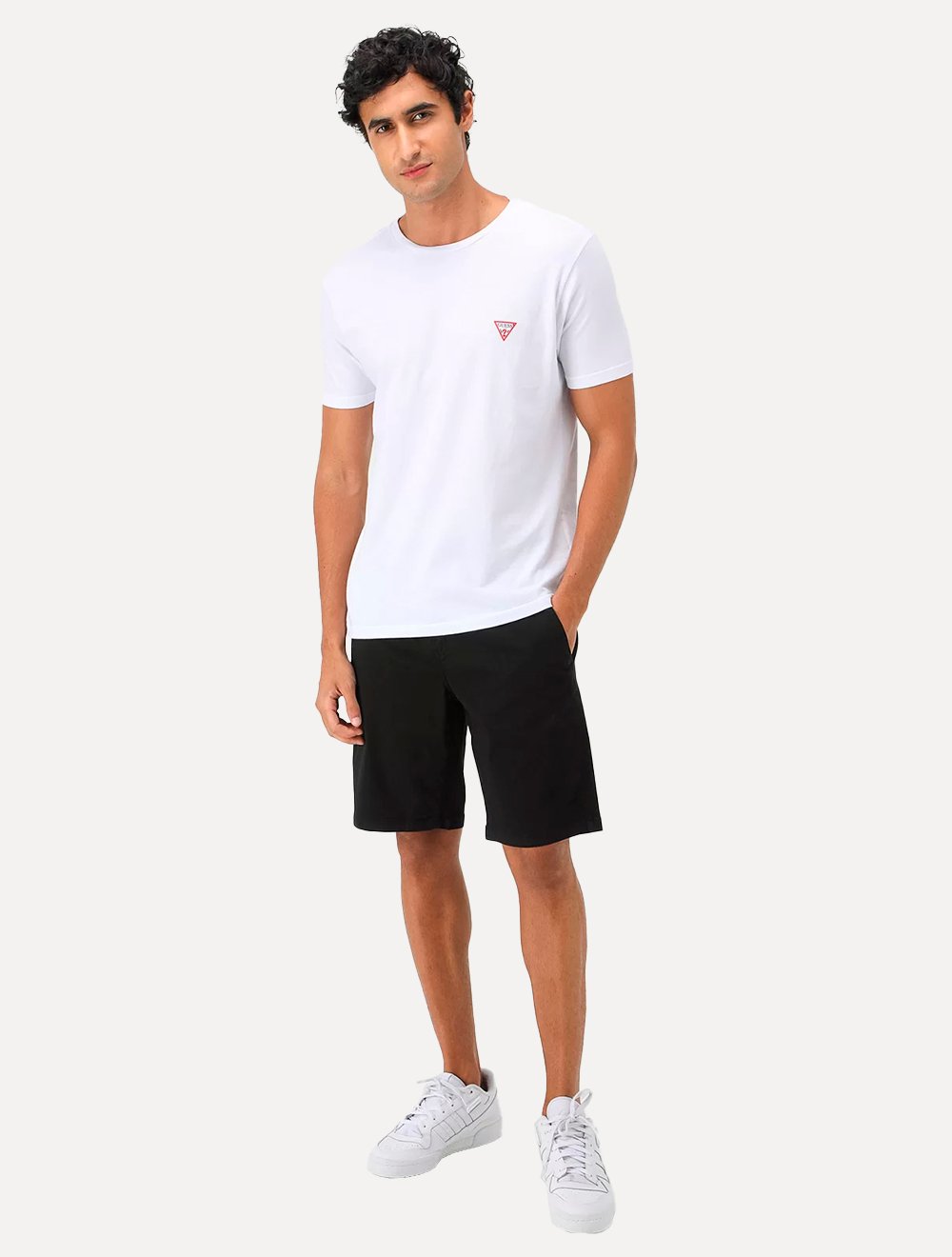 Bermuda Guess Masculina Chino Stretch Preta