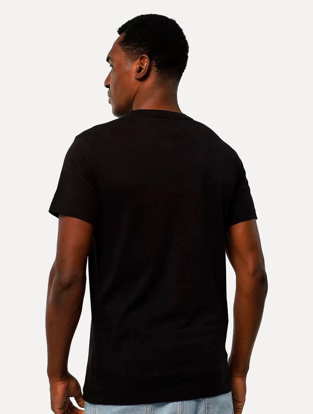 Camiseta Tommy Hilfiger Masculina Monotype Roundle Logo Preta