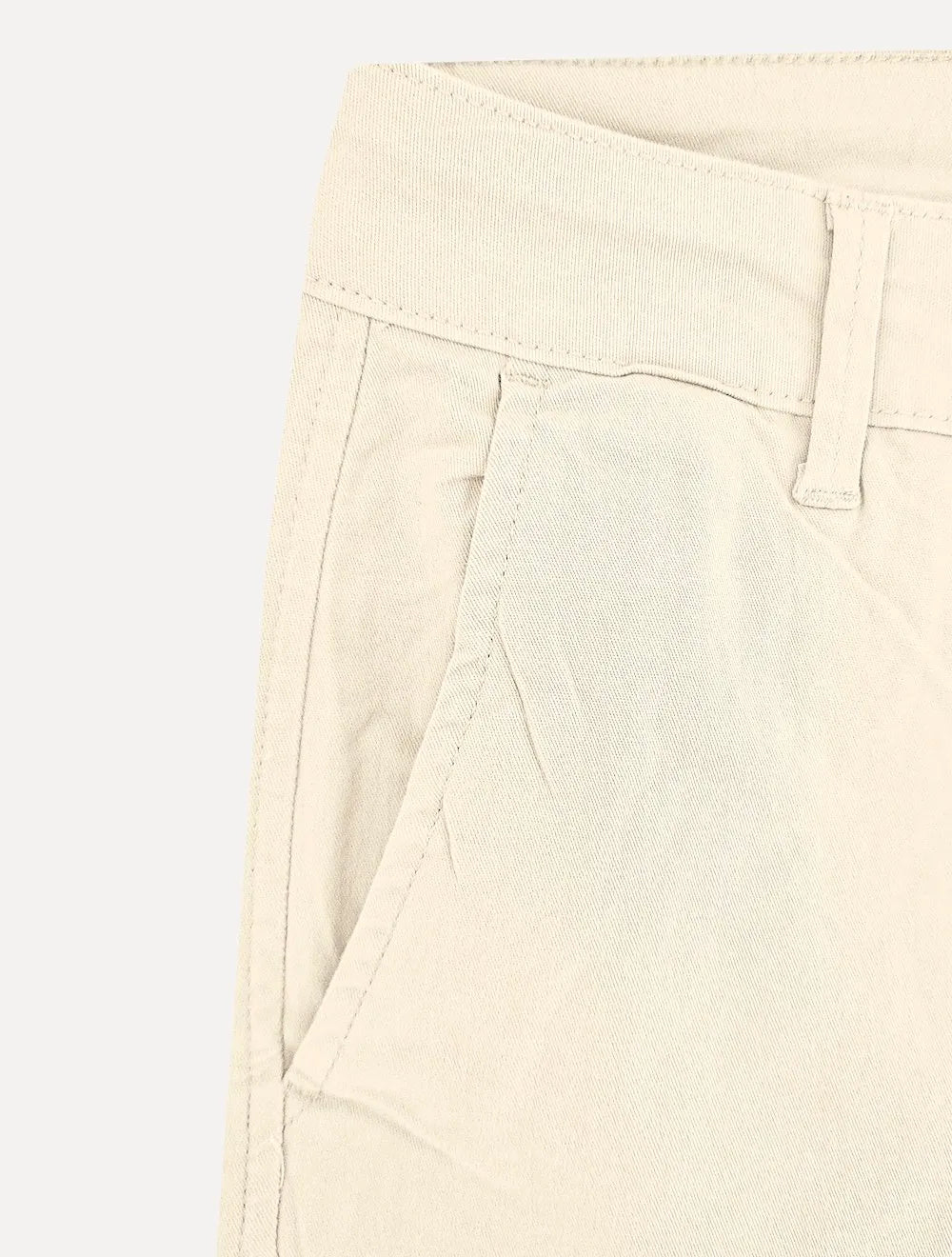 Calça King & Joe Sarja Masculina Slim Plaid Areia