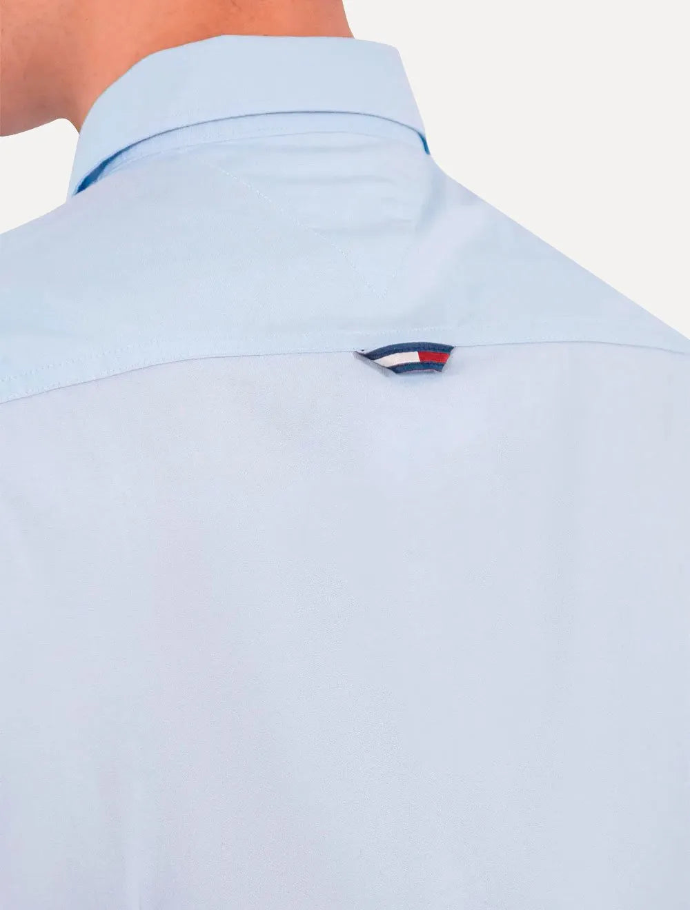 Camisa Tommy Jeans Masculina Slim Original Azul Claro