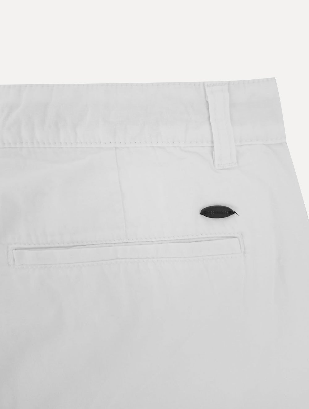 Bermuda Aramis Masculina Sarja Chino Cós Chambray Branca