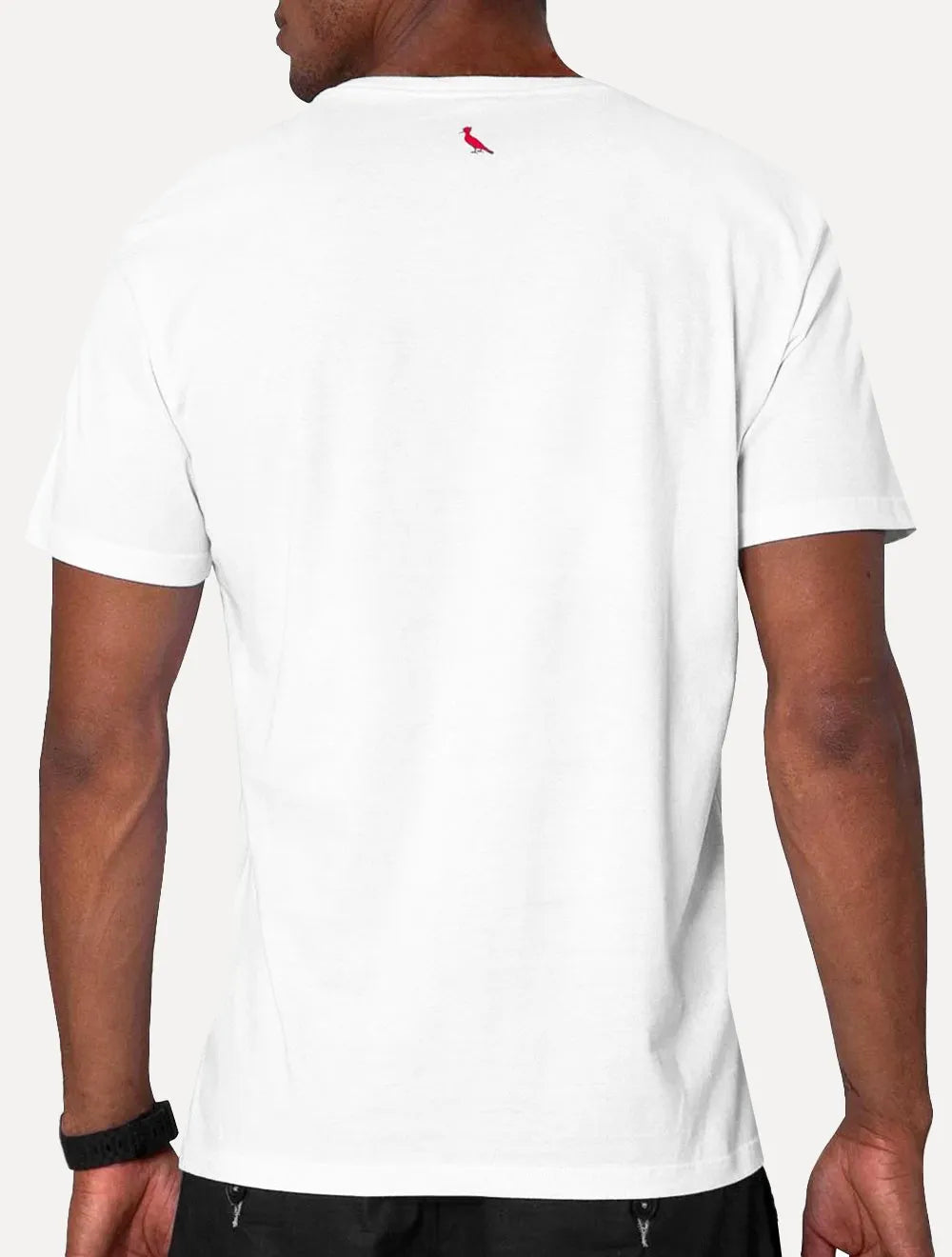 Camiseta Reserva Masculina Paz Amor e Saliência Branca