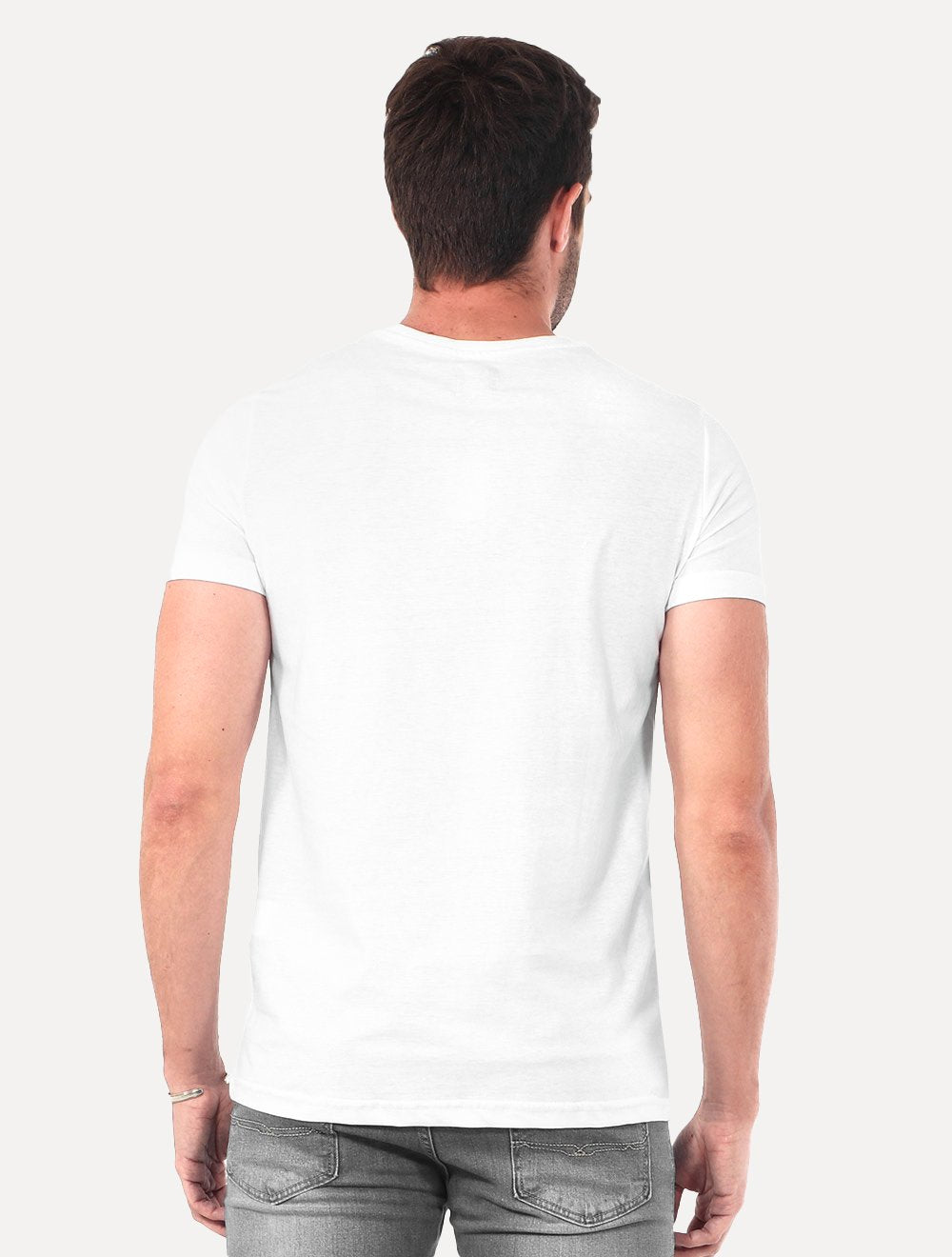 Camiseta Disky Masculina Nature Flowers Branca