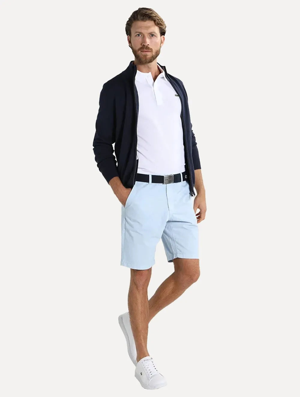 Polo Lacoste Masculina L.12.12 Branca