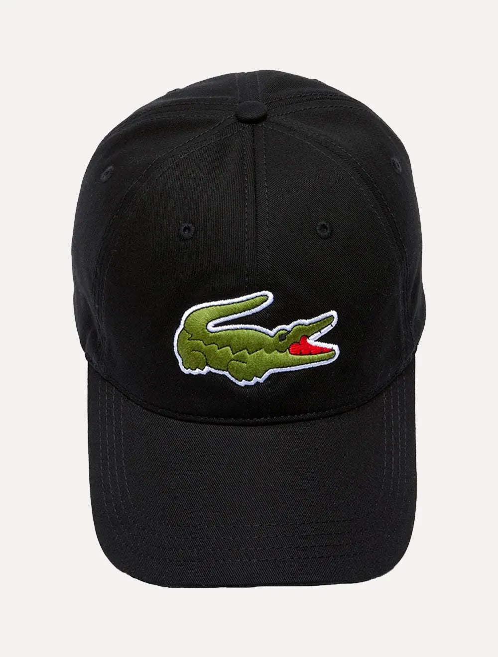 Boné Lacoste Casual Contrast Strep Big Logo Preto