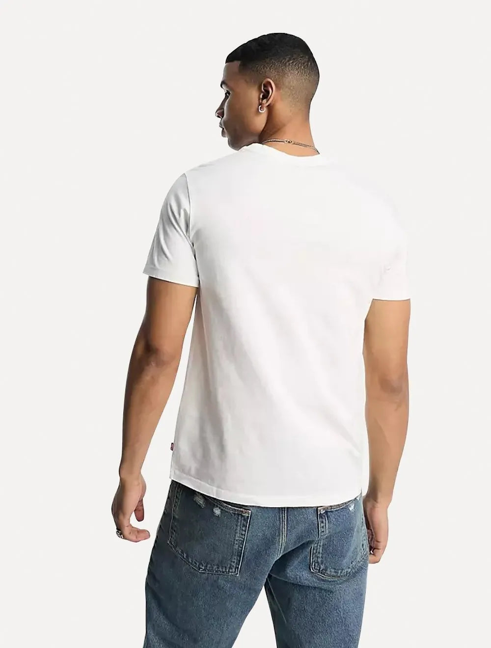 Camiseta Levis Masculina Graphic Crewneck Logo Branca