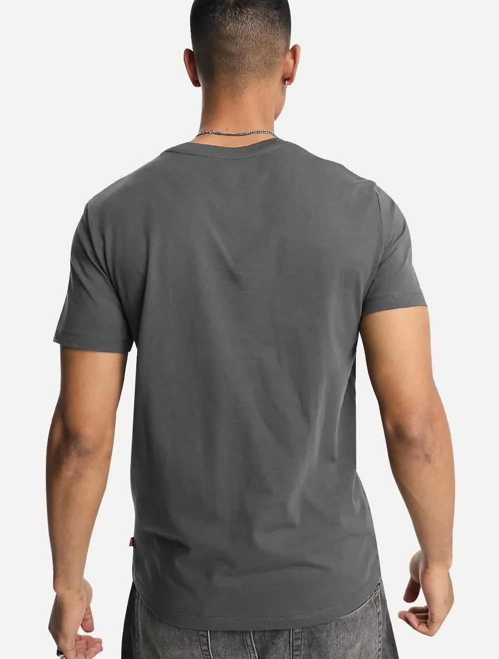 Camiseta Levis Masculina Graphic Crewneck Logo Grafite