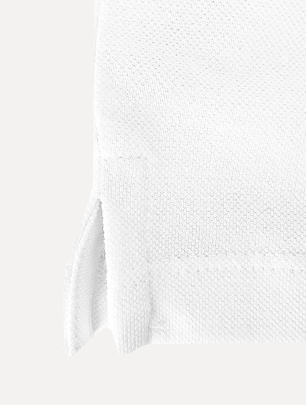 Polo Calvin Klein Masculina Piquet Slim Básica Relevo Branca