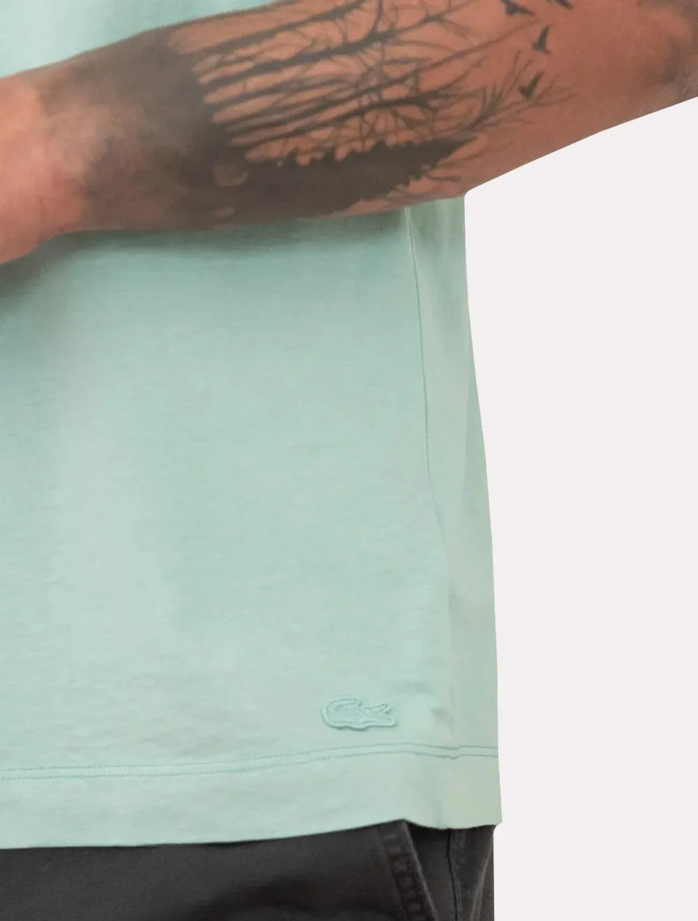 Camiseta Lacoste Masculina Loose Fit Summer Collection Verde Claro