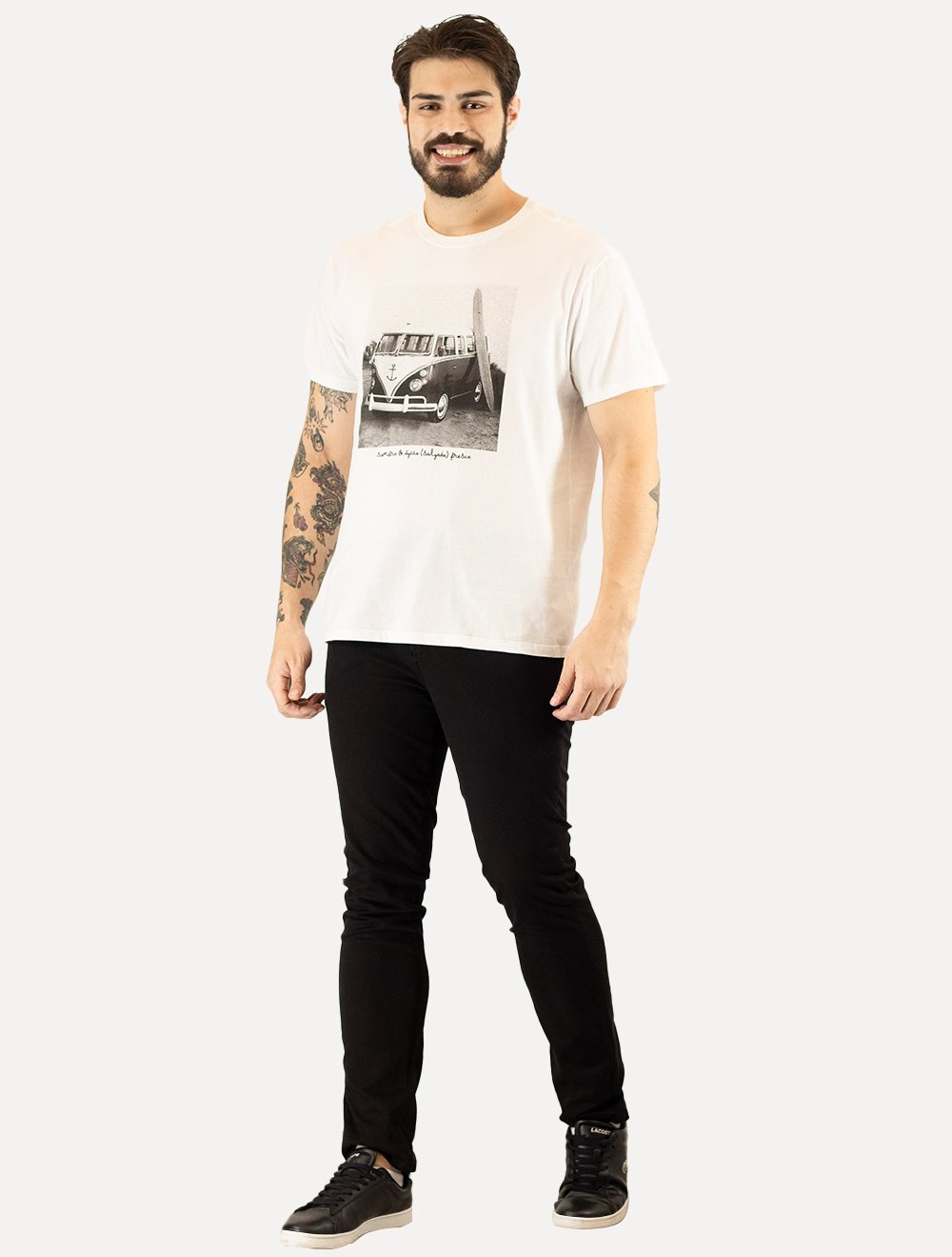 Camiseta Reserva Masculina Kombi Mono Branca