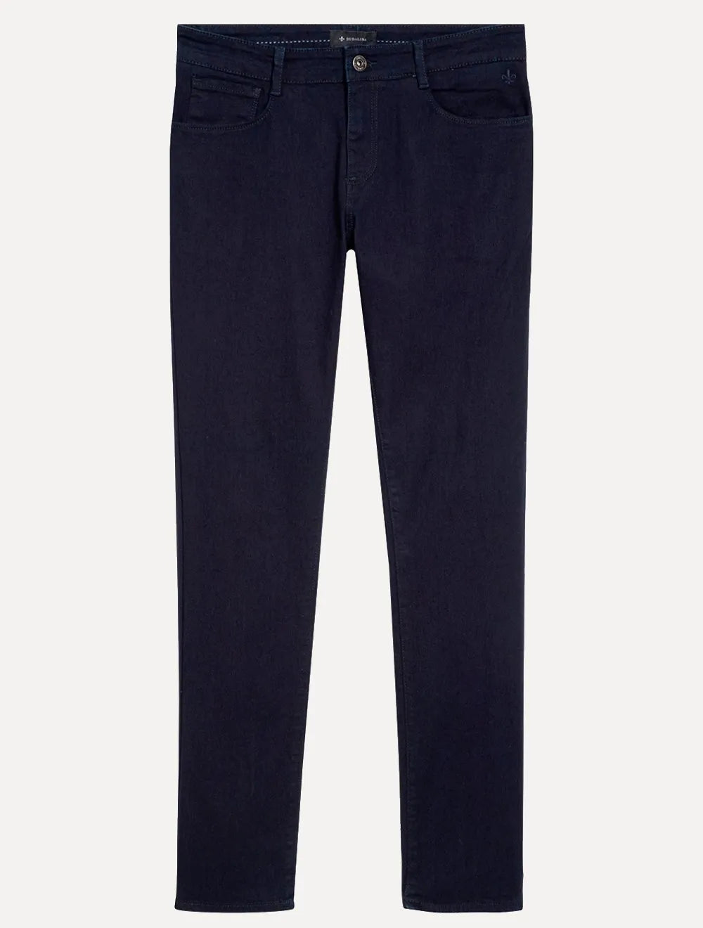 Calça Dudalina Jeans Masculina Slim Stretch Five Pockets Escura