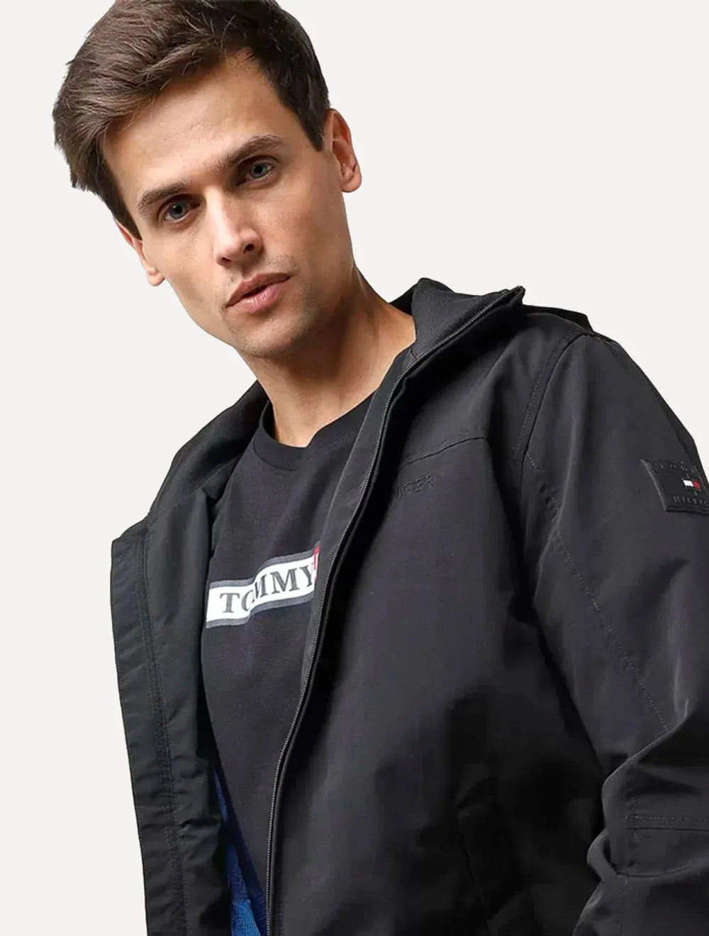 Jaqueta Tommy Hilfiger Masculina Sustainable Regatta Jacket Preta