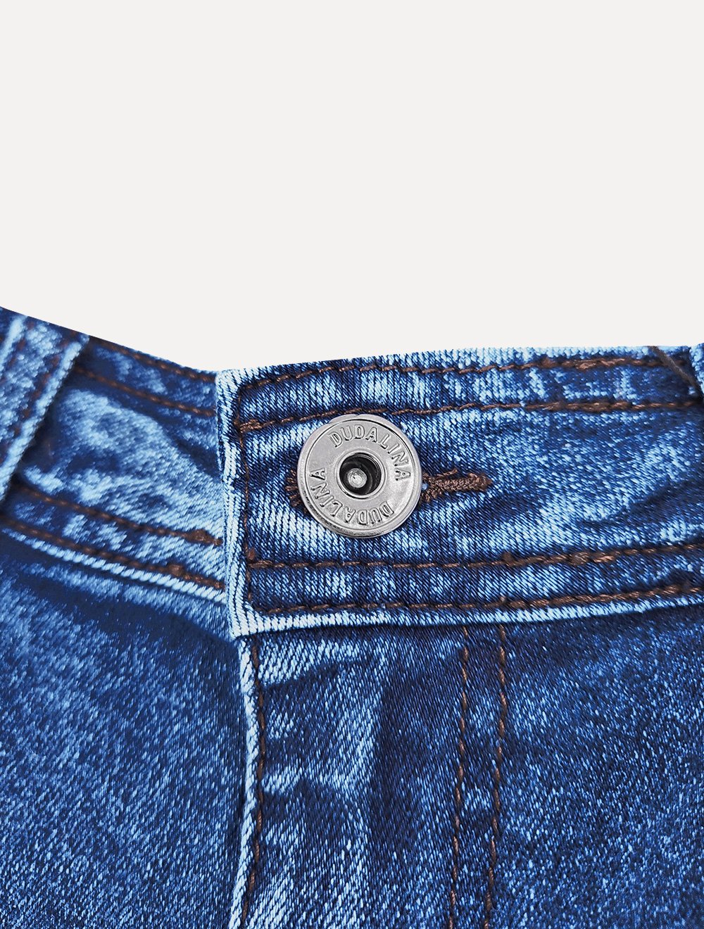 Calça Dudalina Jeans Masculina Slim Stretch Azul Médio