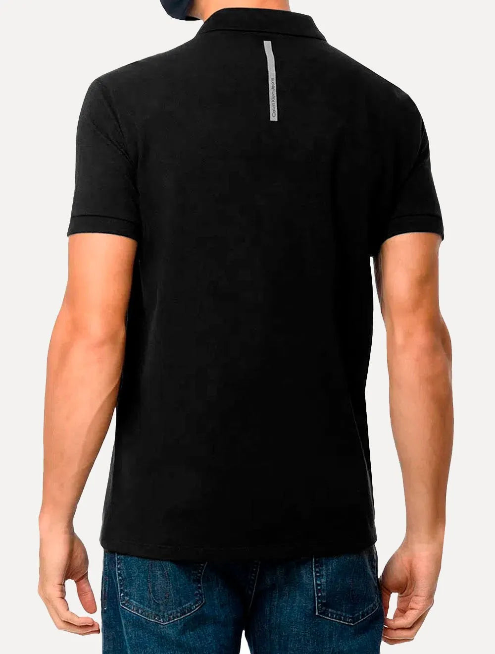 Polo Calvin Klein Jeans Masculina Piquet Regular Re Issue Preta