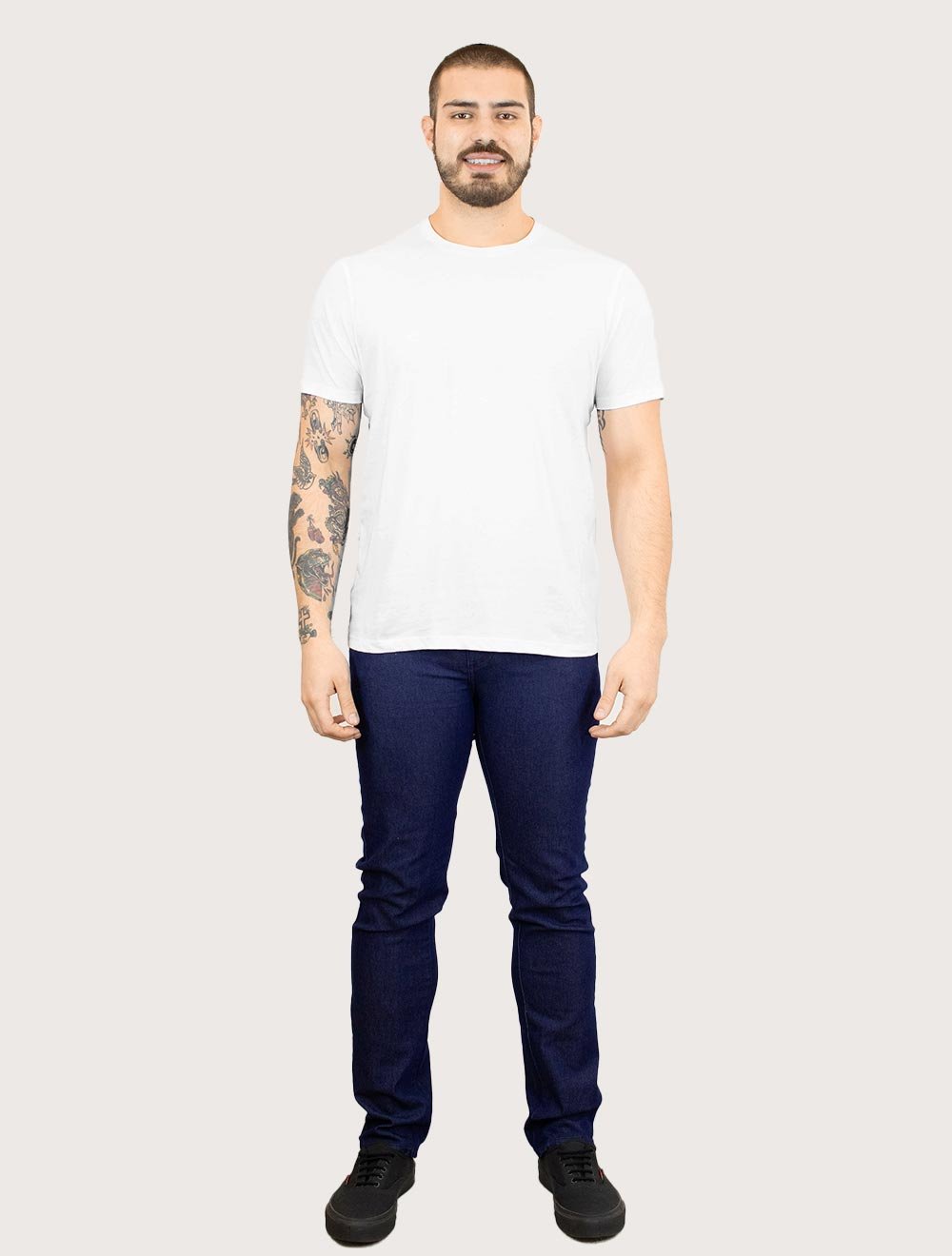 Camiseta Aramis Masculina New Essencial Lisa Branca