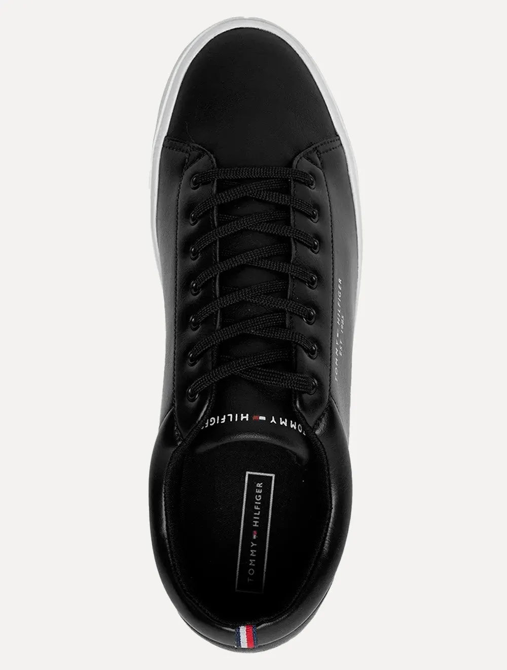 Tênis Tommy Hilfiger Masculino Couro Harrison 5D5 Preto