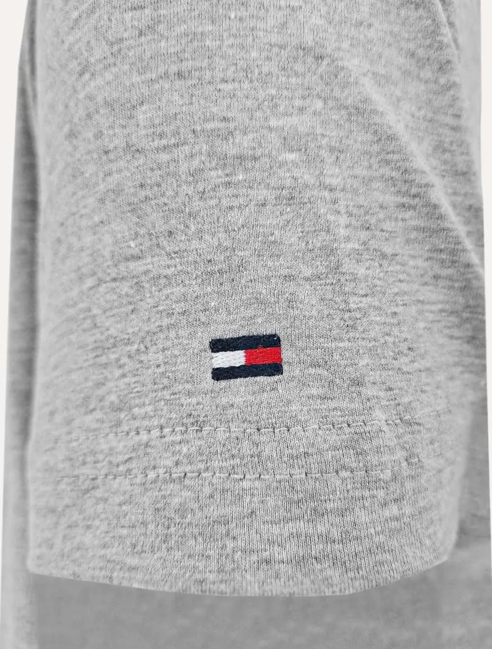 Camiseta Tommy Hilfiger Masculina Core Logo Tee Cinza Mescla