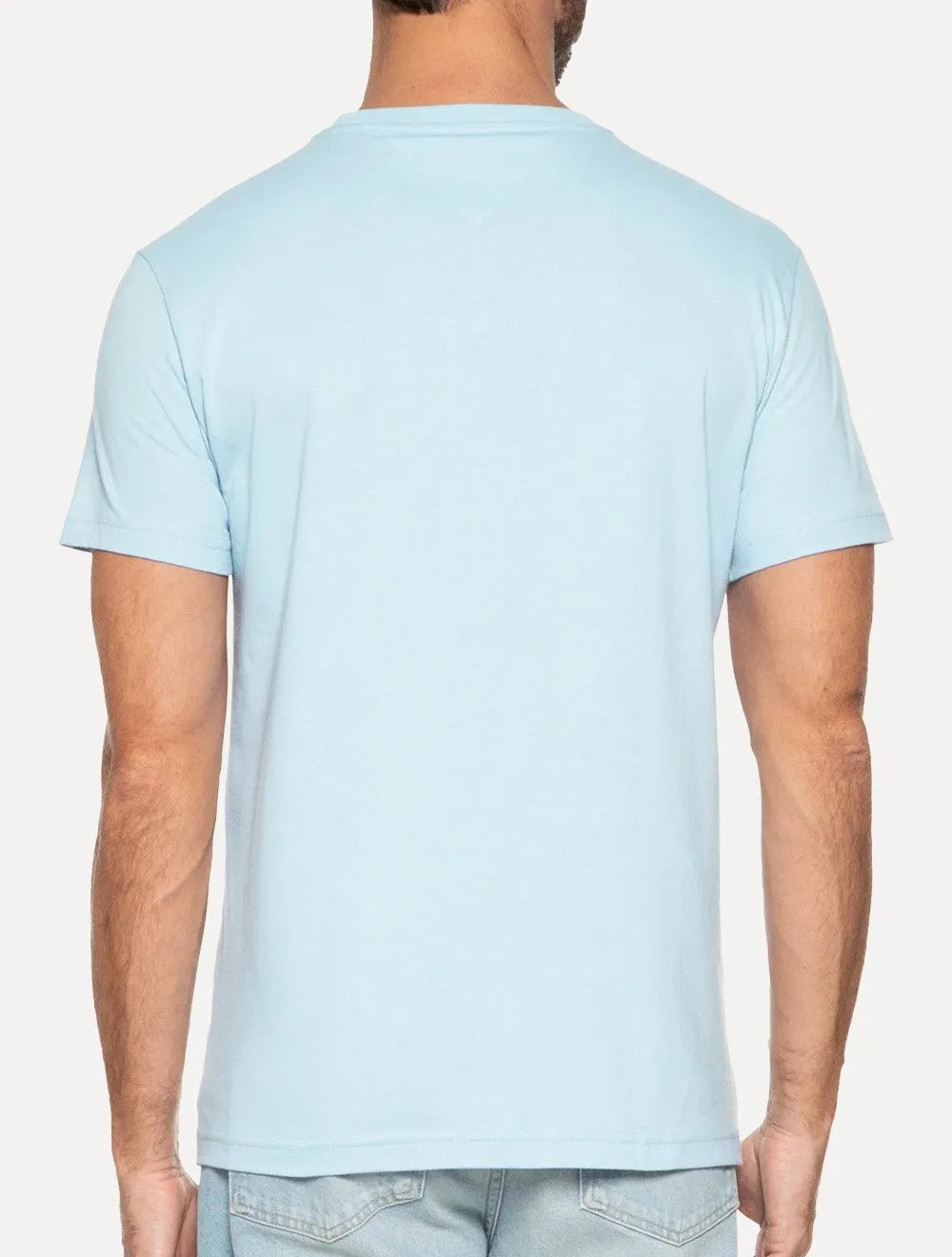 Camiseta Tommy Hilfiger Masculina Core Logo Tee Azul Claro