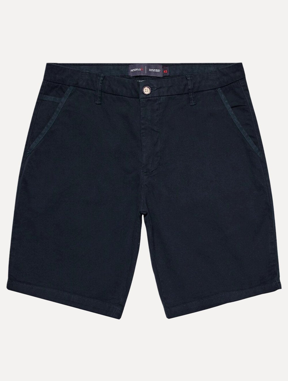 Bermuda Reserva Masculina de Sarja Casual Iron Azul Marinho