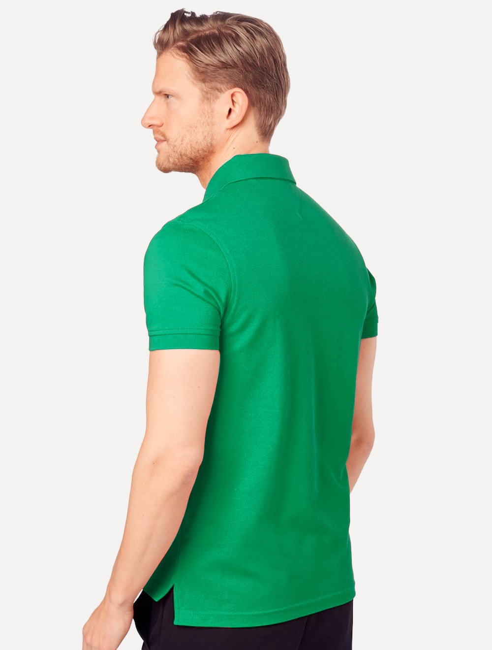 Polo Tommy Hilfiger Masculina Slim Piquet 1985 Verde
