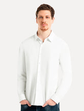 Camisa Ellus Masculina Tricoline LY Slim Irish Branca