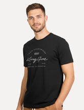 Camiseta King & Joe Masculina Estampada Explore The Preta