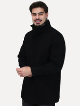 Casaco Calvin Klein Jeans Masculina Lã Alongado Preto