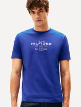 Camiseta Tommy Hilfiger Masculina Center New Stack Azul Royal