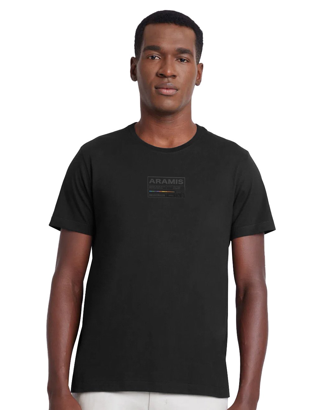 Camiseta Aramis Masculina Estampa Spectrum Preta