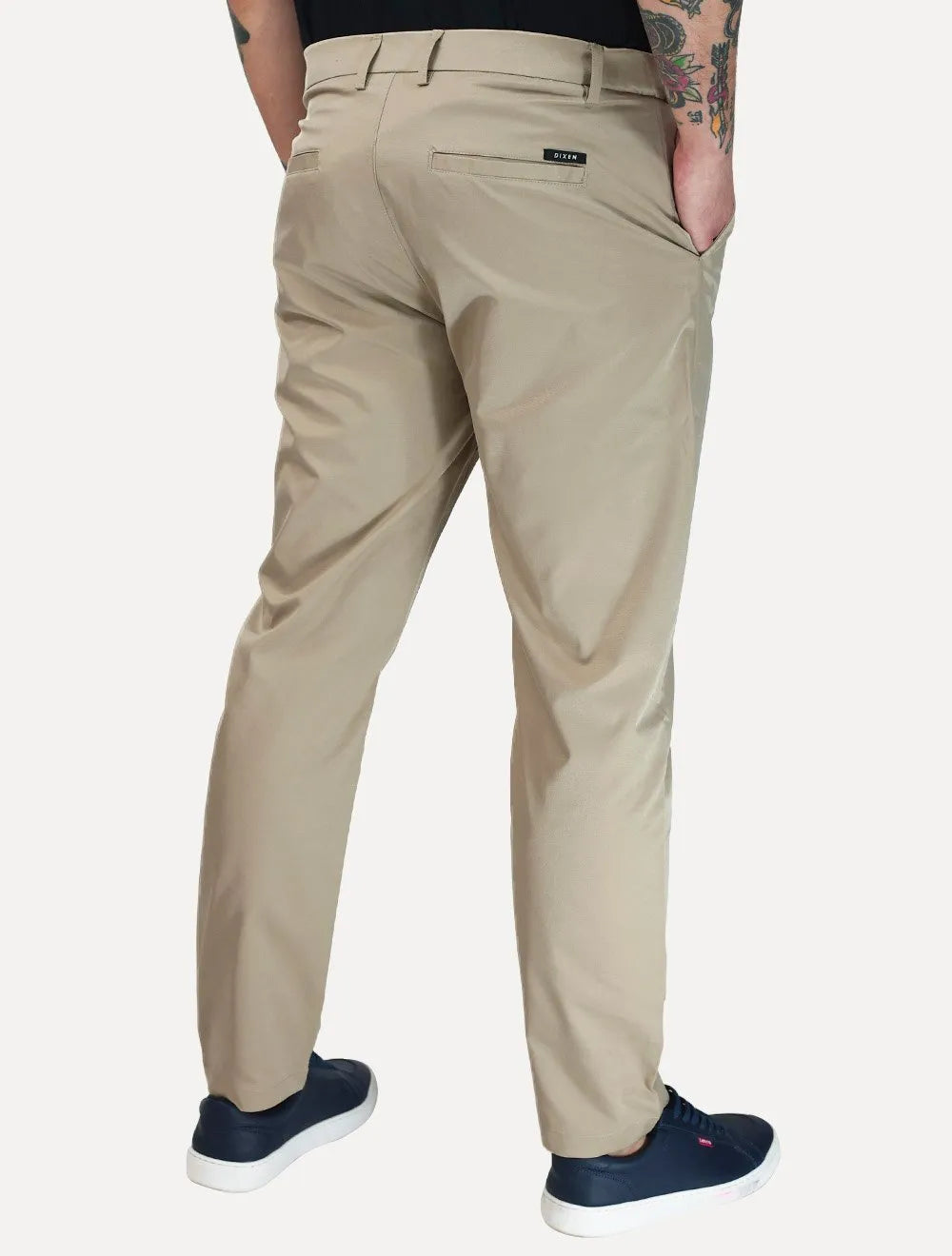 Calça Dixen Masculina Adaptive com Regulagem no Cós Caqui Médio