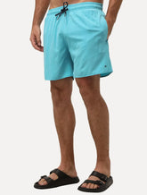 Short Aramis Masculino D'Água Elastico Melange Turquesa Mescla