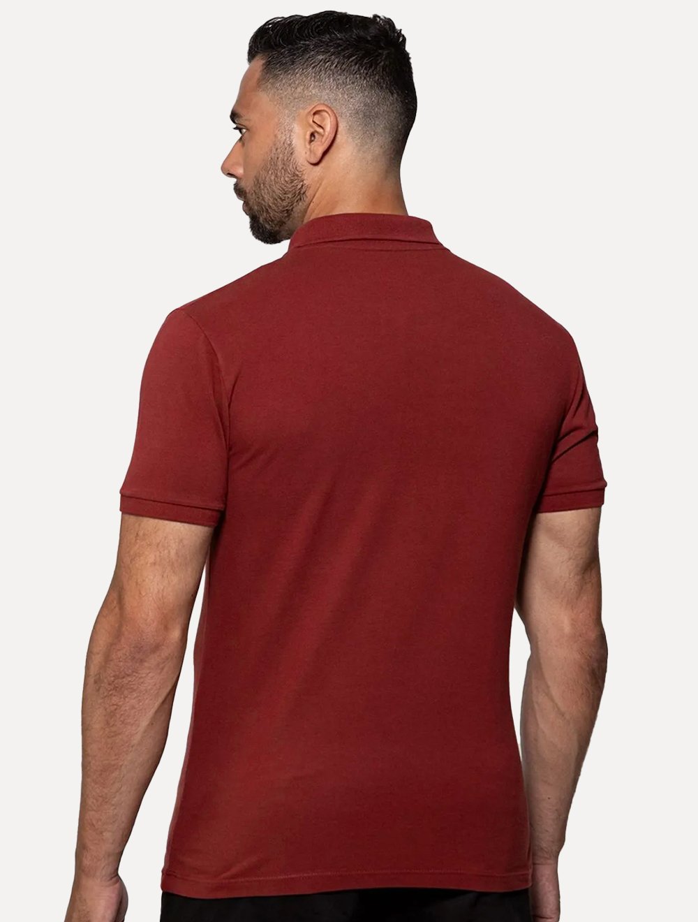 Polo Guess Masculina Piquet Bordô