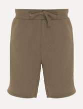 Bermuda John John Masculina Moletom Embossed Logo Cáqui Médio