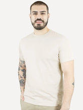 Camiseta Calvin Klein Masculina Barra Tag Off-White