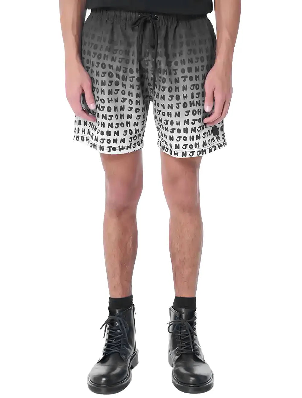 Short John John D'Água Reto Other Side Gradient Preto/Branco