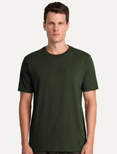 Camiseta John John Masculina Regular Embossed Verde Militar