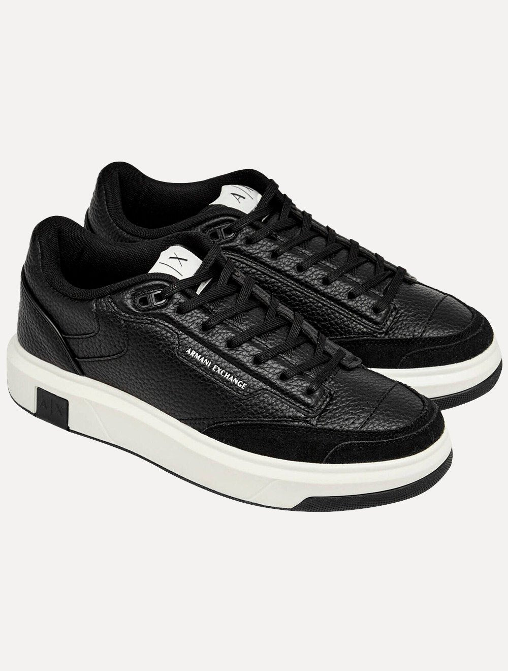Tênis Armani Exchange Masculino Sneaker Casual Texturizado Preto