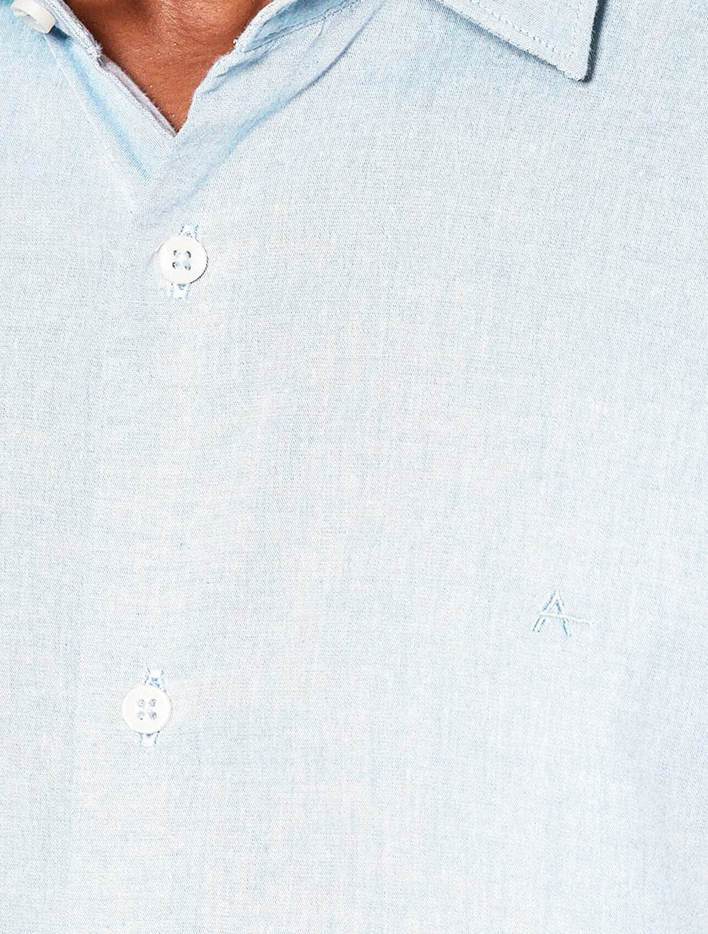 Camisa Aramis Masculina Slim Algodão Willis Azul Pastel
