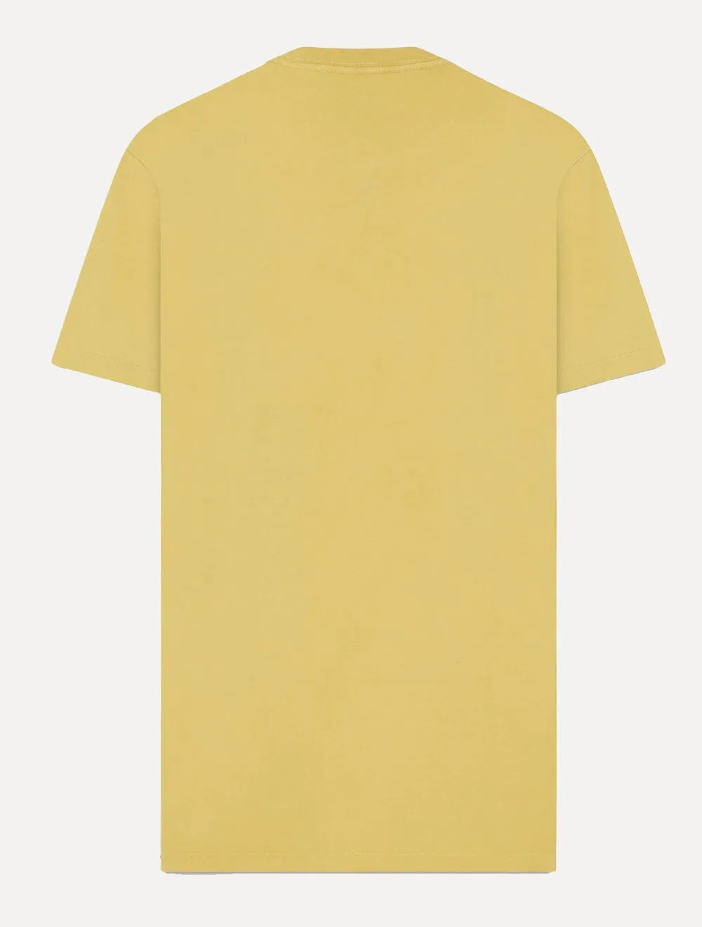 Camiseta Ellus Masculina Cotton Fine Classic Logo Mostarda